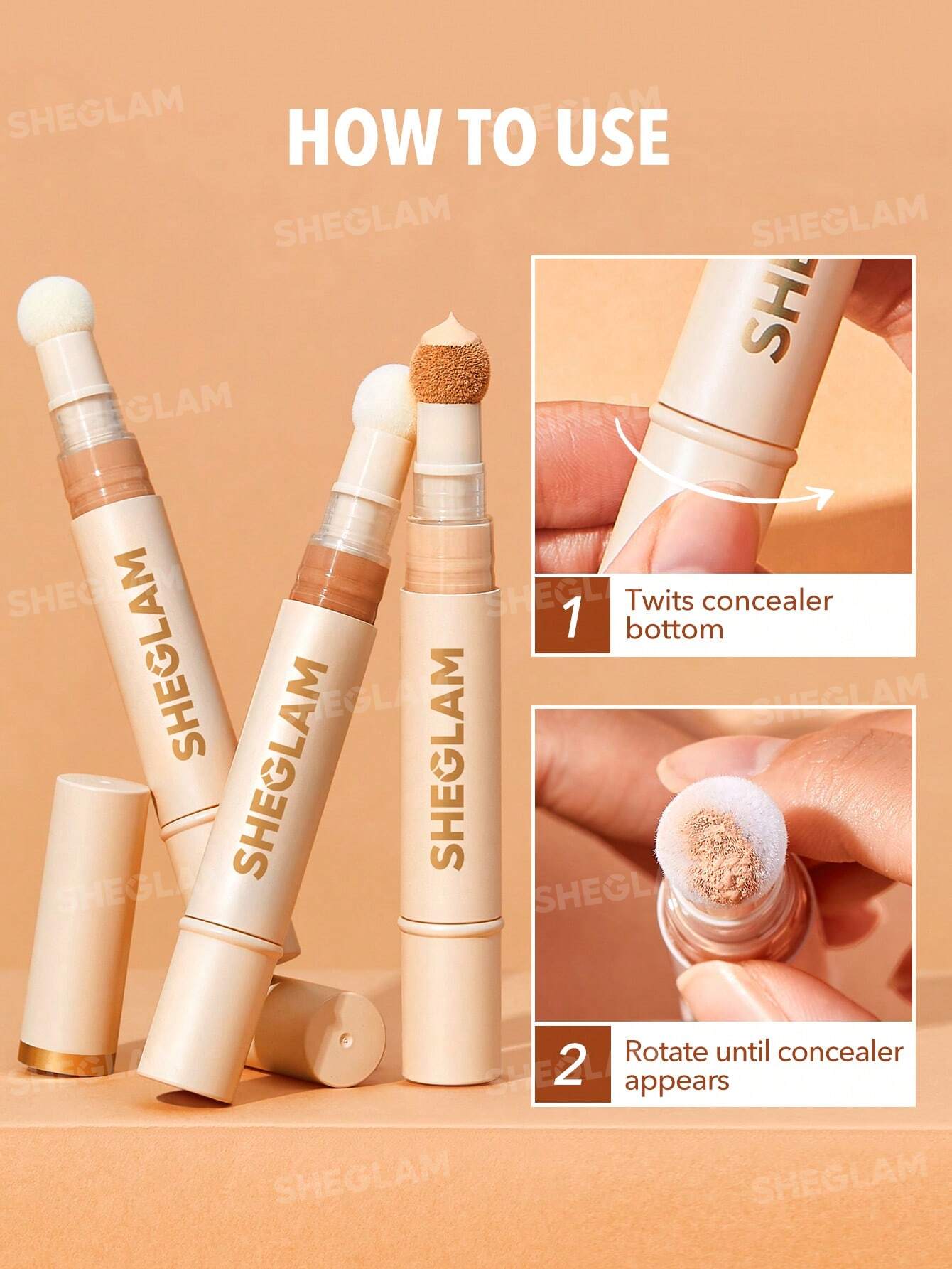 کانسیلر اصلاح رنگ شیگلم Complexion Boost Color Correcting Concealer - Image 4