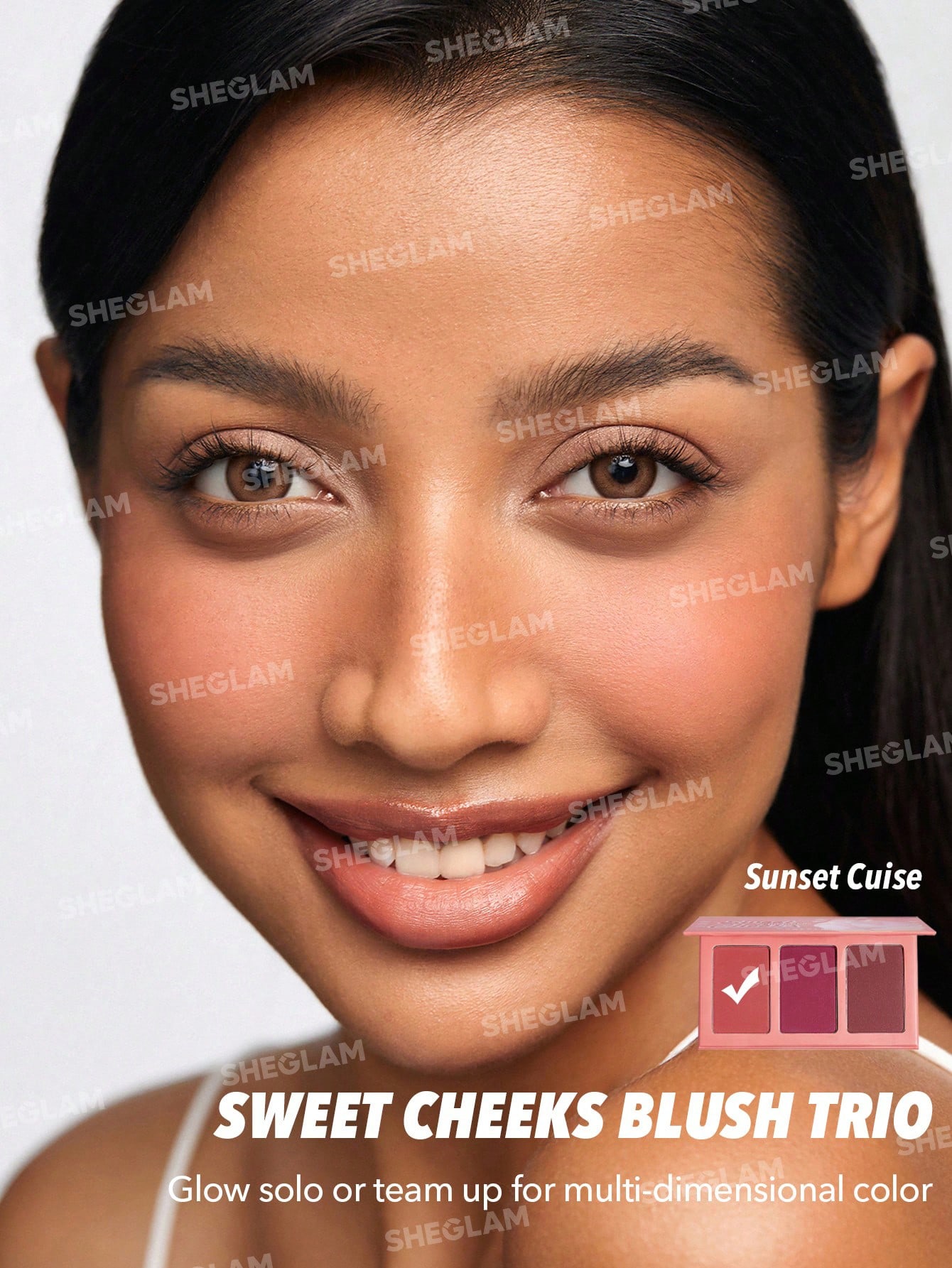 پالت رژگونه سه رنگ شیگلم Sweet Cheeks Blush Trio - Image 2