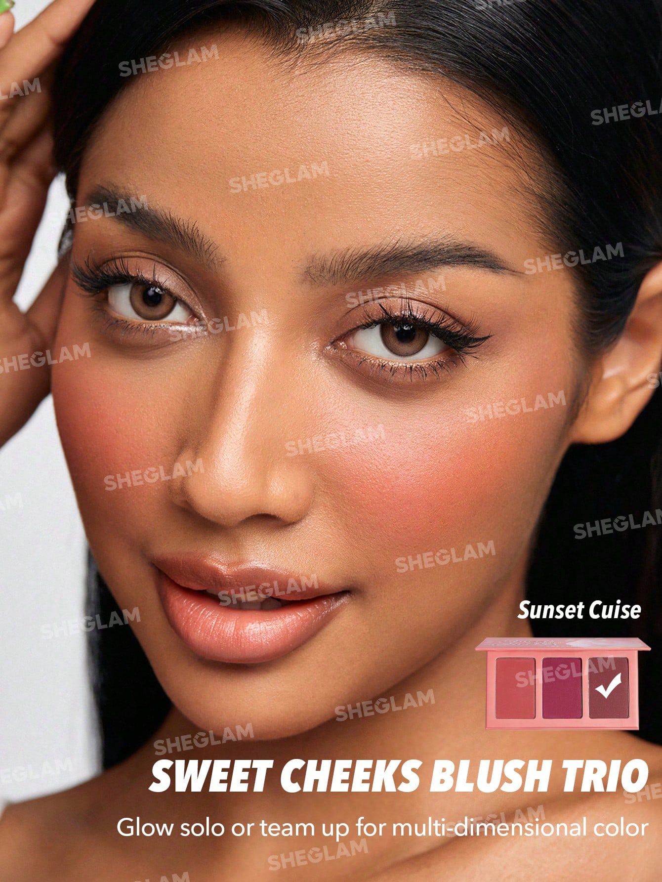 پالت رژگونه سه رنگ شیگلم Sweet Cheeks Blush Trio - Image 7