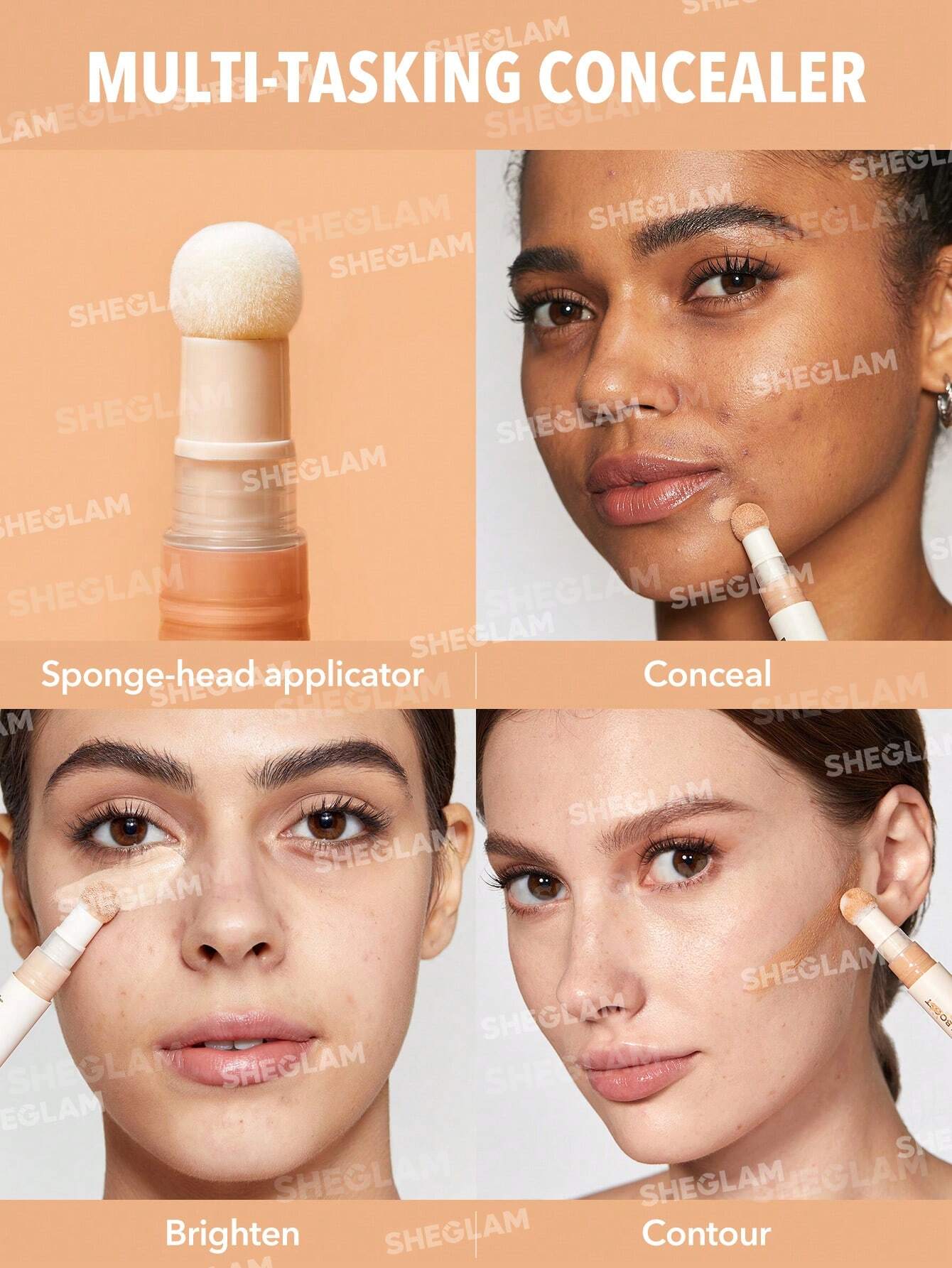 کانسیلر اصلاح رنگ شیگلم Complexion Boost Color Correcting Concealer - Image 7