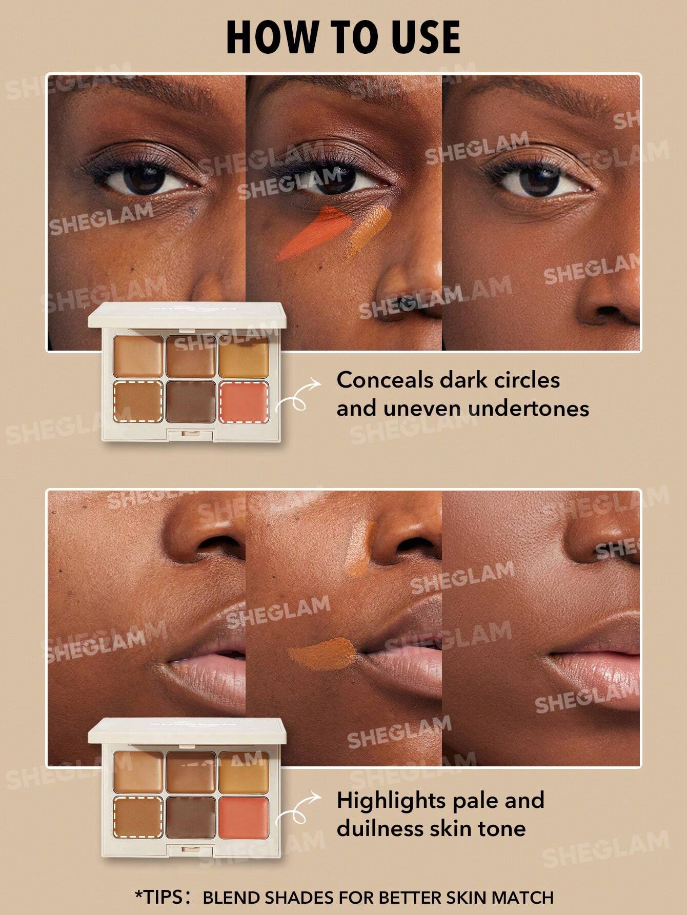 کانسیلر و اصلاح رنگ شیگلم Multi-Fix Concealer - Image 4