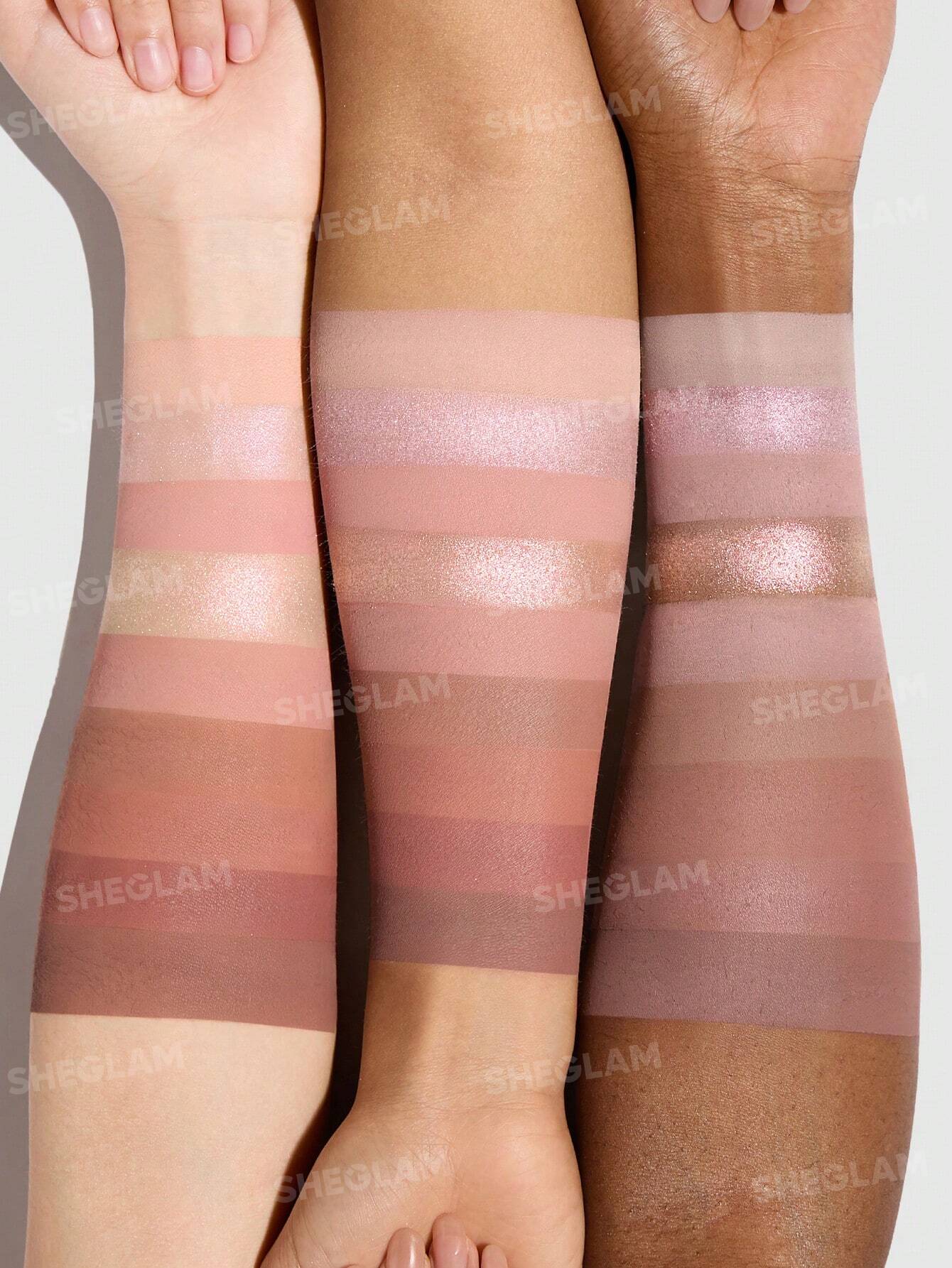 پالت سایه چشم 9 رنگ شیگلم Just Blushed 9-Pan Eyeshadow Palette - Image 5