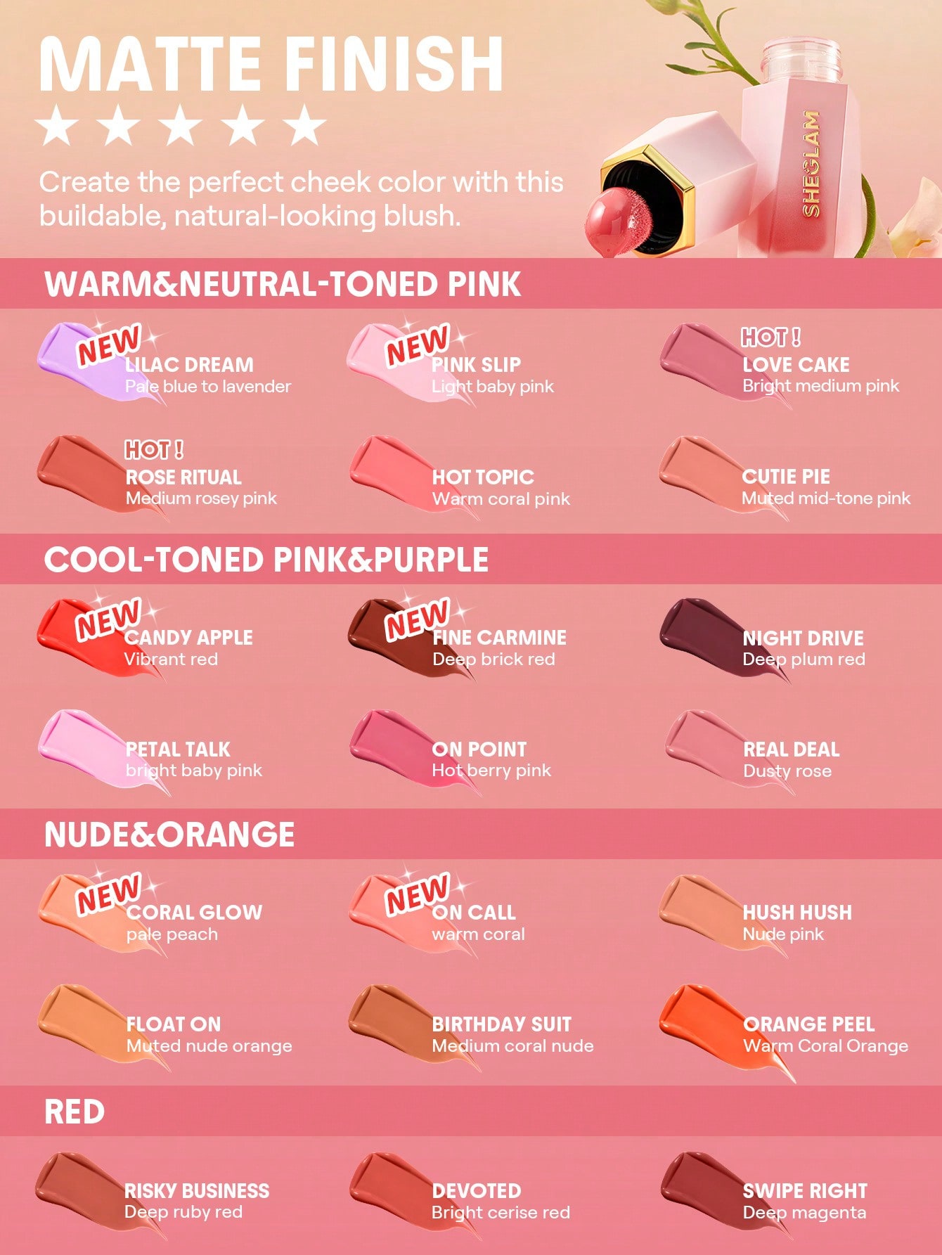 رژگونه مایع شیگلم Color Bloom - Image 9