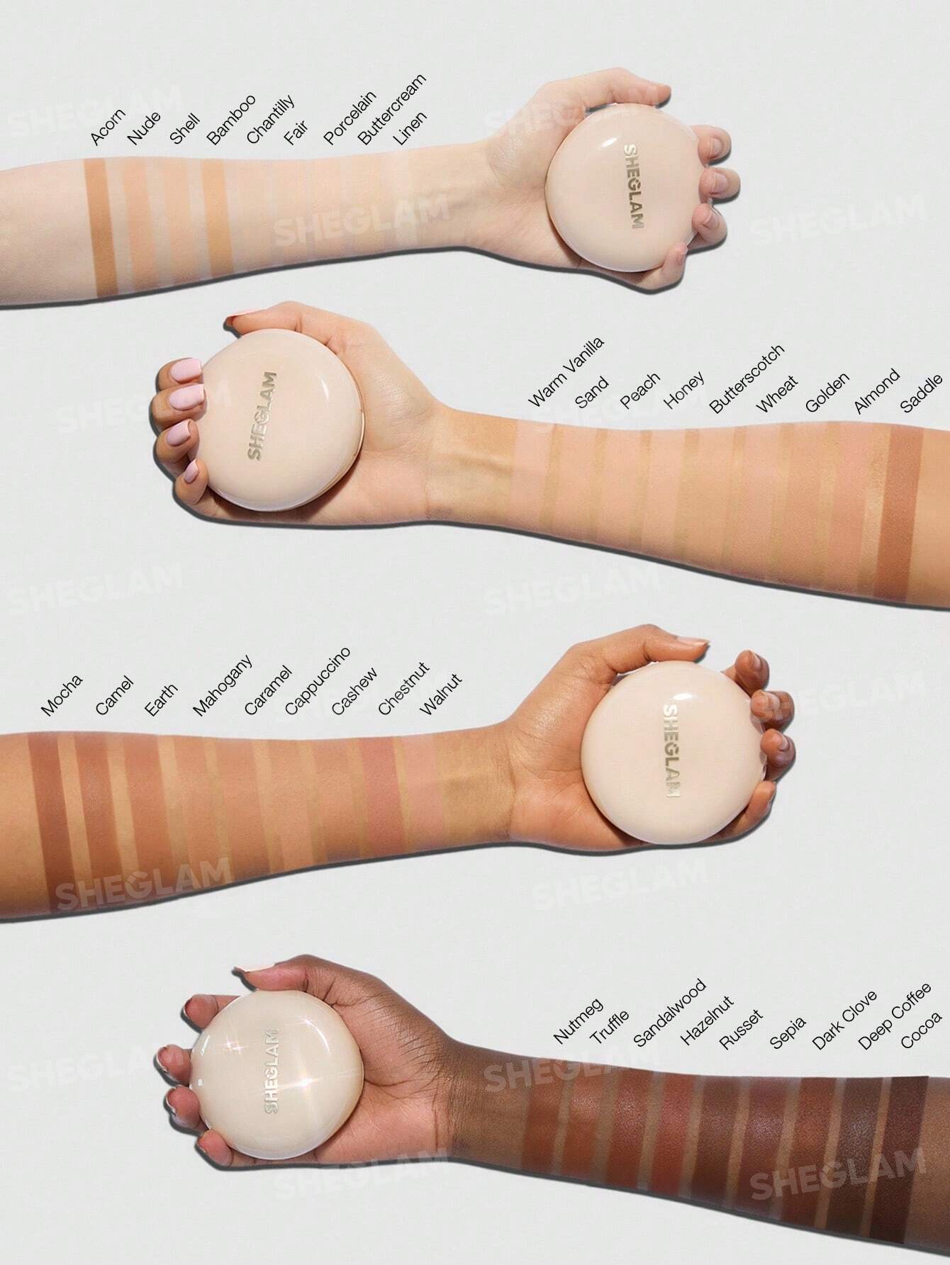 کرم پودر کوشن شیگلم Lock & Go Long-Lasting Cushion Foundation - Image 10