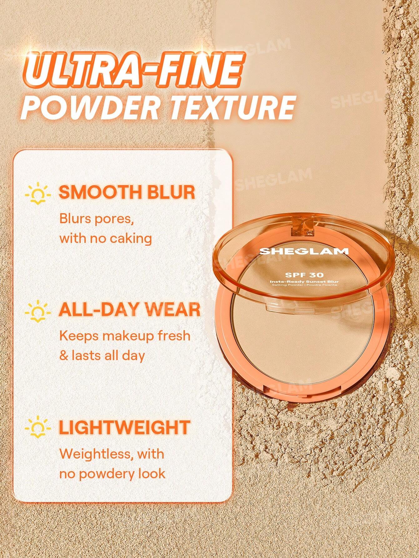پودر فیکس SPF دار شیگلم Insta-Ready Sunset Blur Setting Powder - Image 6